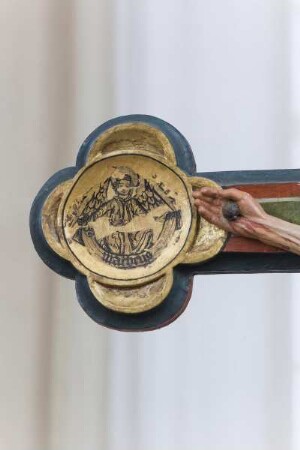Waldecker Marienaltar — Engel als Symbol des Evangelisten Matthäus