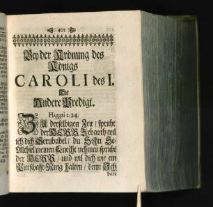 Bey der Krönung des Königs Caroli des I. ... [u. a.]