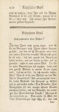 Achtzehnter Brief.