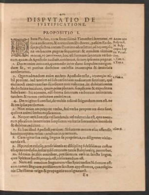 Disputatio De Iustificatione.