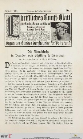 Nr. 1 (Januar 1914)