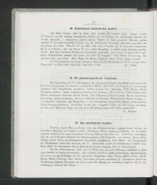 10. Pathologisch-anatomisches Institut.