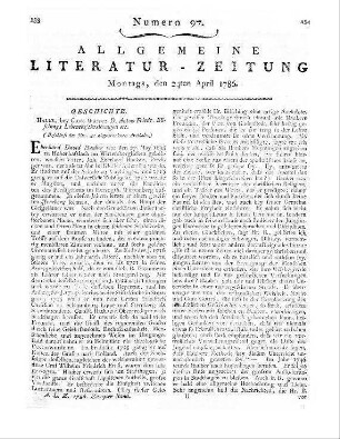 Reden am Traualtar und bey Särgen und Gräbern. Stendal: Franzen und Grosse 1786