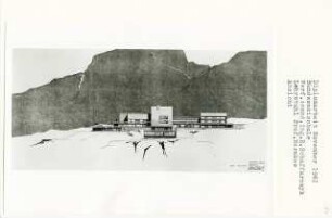 Bundesskischule Obergurgel, Tirol-Imst (Diplomarbeit bei Bernhard Hermkes): Ansicht von Süden