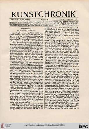 Hugo Vogel: zum sechzigsten Geburtstag
