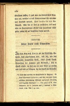 XXXVIII. Ueber Paris nach Schwaben.