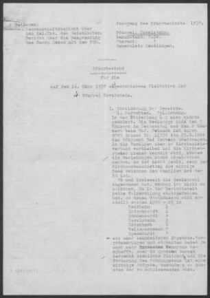 Zavelstein mit Rötenbach und Sommenhardt: Pfarrbericht 1930