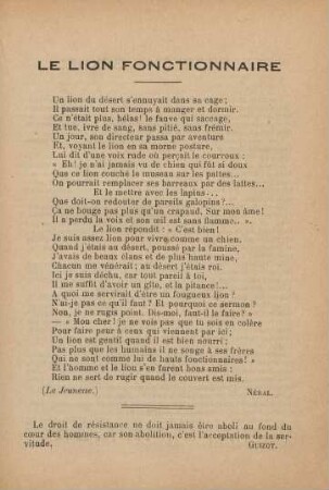 Le Lion Fonctionnaire