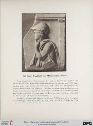 16: Ein neues Fragment des Mediceischen Kraters