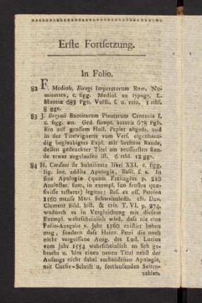 4-16, In Folio. - In Quarto.