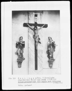 Kreuzigungsgruppe mit Maria und Johannes