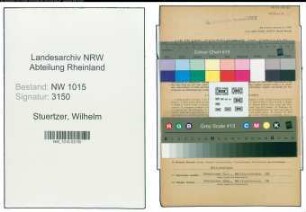 Entnazifizierung Wilhelm Stuertzer , geb. 29.07.1902 (Angestellter)