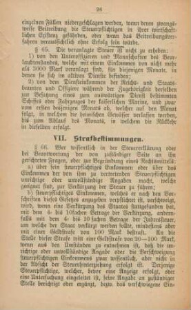 VII. Strafbestimmungen