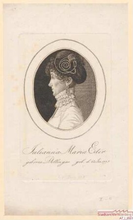 Juliana Maria Eder, geborene Dollinger; geb. 22. Juni 1775
