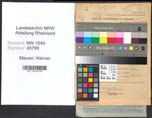 Entnazifizierung Werner Maurer , geb. 22.03.1906 (Arzt)