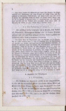 B. Geschichte des Alterthums