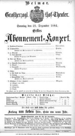 Abonnement=Konzert