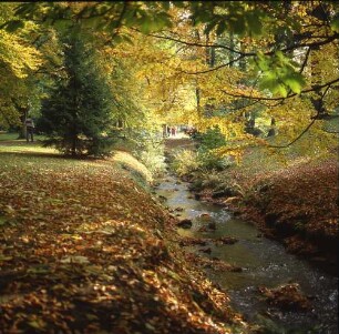 Bad Orb. Kurpark (1900). Blick auf die Orb