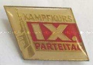 NVA (Nationale Volksarmee), Kampfkurs zum 9. Parteitag der SED