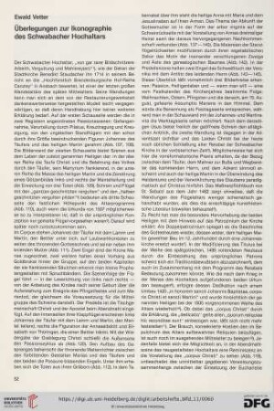 Überlegungen zur Ikonographie des Schwabacher Hochaltars