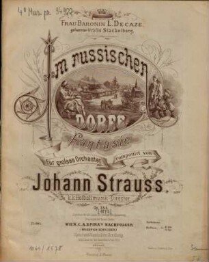 Im russischen Dorfe : Fantasie für großes Orchester ; op. 355