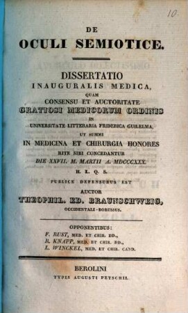 De oculi semiotice : Diss. inaug. med.