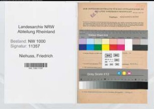 Entnazifizierung Friedrich Niehuss, geb. 01.06.1902 (Bautechn.Angest.)