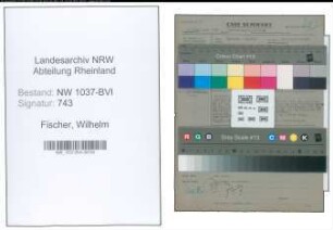 Entnazifizierung Wilhelm Fischer , geb. 28.03.1895 (Schneider)