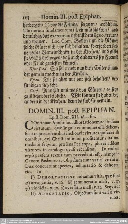 Domin. III. post Epiphan. Epist. Rom. XII. 16-fin.