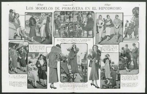 Los modelos de primavera en el hipódromo