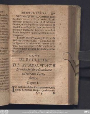 Locus De Ecclesia.