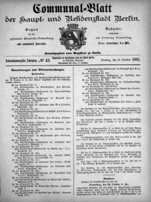 1885,42: No. 42, 18. Oktober 1885
