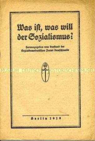 Flugschrift über die Ziele des Sozialismus