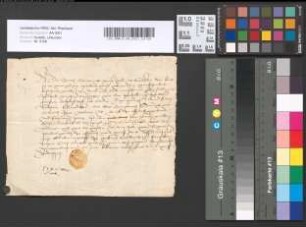 Quittung des Grafen Vincenz von Moers über 500 Gulden aus dem Zoll Rheinberg.