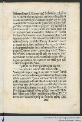 Epistola hac frater gaudet …