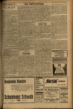 Zweite Ausgabe vom Mittwoch, den 28. Mai 1924.