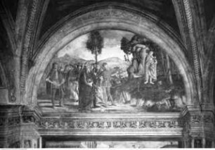 Szenen aus dem Leben des heiligen Bernhardin von Siena, Der heilige Bernhardin von Siena in der Einöde