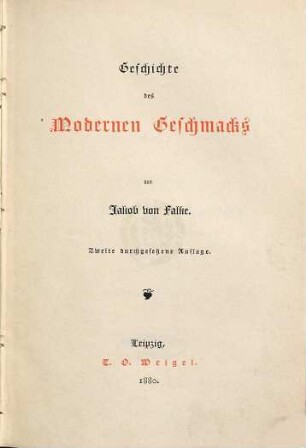 Geschichte des modernen Geschmacks