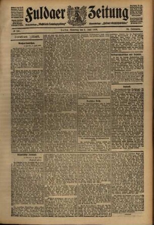 Zweite Ausgabe vom Samstag, den 06. Juni 1908.