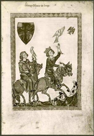 Manessische Handschrift 2 König Konrad der Junge 1268