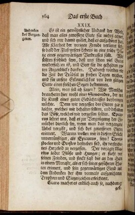 XXIX. Andenken des Vergangenen.