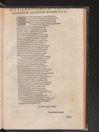 Ad Clarissimvm Virvm Dominvm Iacobvm Ayrer, V. I. D.