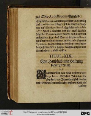 Titul. XIX.