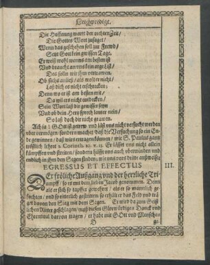 Egressus Et Effectus