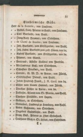 Einheimische Gäste