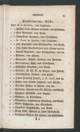 Einheimische Gäste