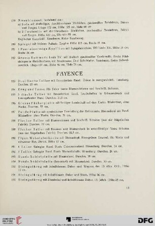 Fayence (Nr.183-197)