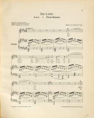 Die Liebe : = Love = Fleur d'amour