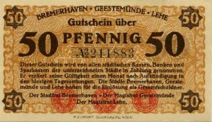 Gutschein - 50 Pfennig