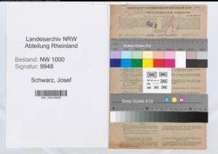 Entnazifizierung Josef Schwarz, geb. 29.05.1915 (Kaufm.Angest.)